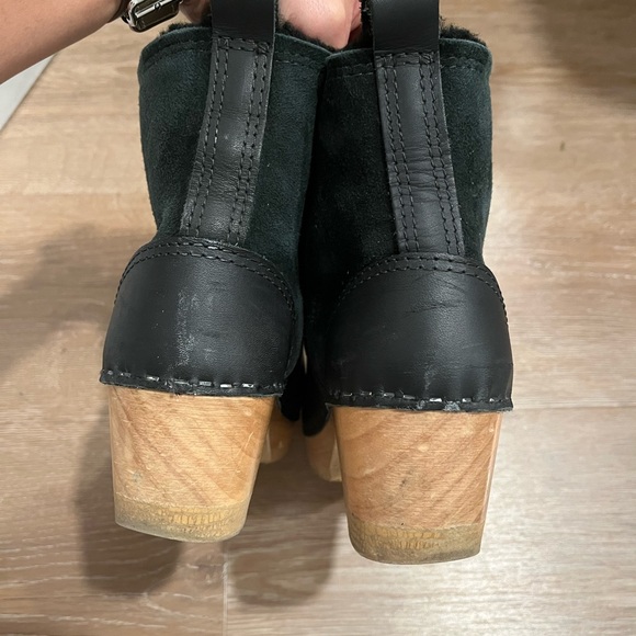 No 6 black shearling boots - Picture 3 of 10